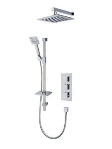 MX Group Atmos Select Square 2 Way Thermostatic Concentric Shower